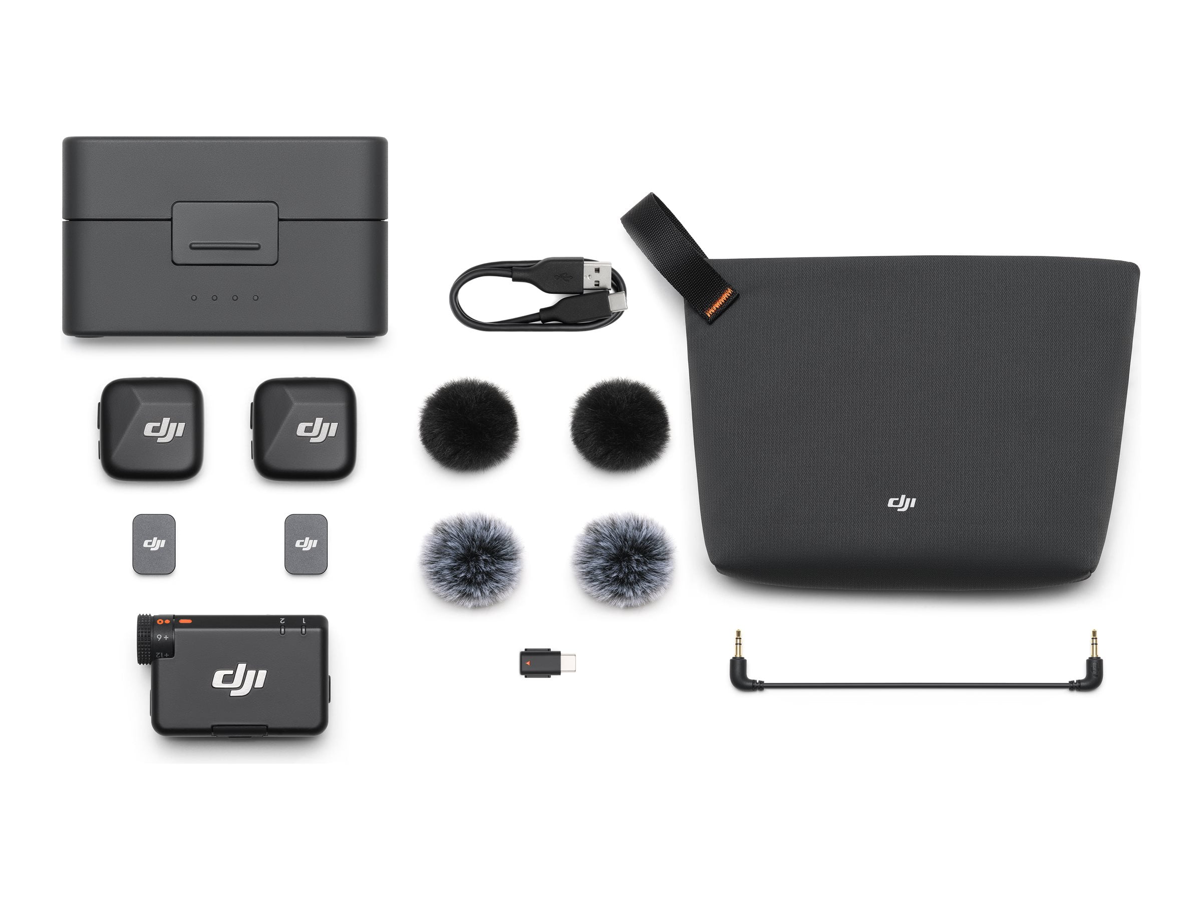 DJI Mic Adjustable Wireless Microphone System, Black, 1
