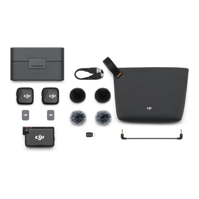 DJI Mic Adjustable Wireless Microphone System, Black, 1