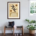thumbnail image 3 of Art.com Tattoo Flash Sheet - Swallow Art Print by Lantern Press, Brown Frame Wall Art, 32" x 44", 3 of 5