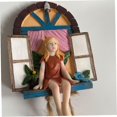 thumbnail image 1 of Estatua miniatura Hada jardín ventana chica escalera colgante árbol escultura liwang 1 pieza, 1 of 2