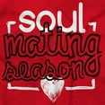 thumbnail image 2 of Soul Mating Season Funny Valentines Womens Plus Size Graphic Zipper Hoodie Brisco Brands 4X, 2 of 5