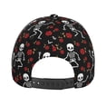 thumbnail image 4 of Goofa Skeleton with Roses Printed Baseball Cap for Men and Women - Adjustable Unisex Hat for Sports and Casual Wear,Sun protection Casual Outdoor Everyday Fashion Cap, 4 of 9