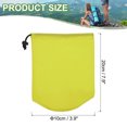 thumbnail image 2 of Uxcell Stuff Sack Waterproof Outdoor Storage Sack Drawstring Bag for Camping Hiking Backpacking Light Yellow 4 x 8 Inch, 2 of 7