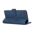 thumbnail image 5 of Nalacover Slim Wallet Case for iPhone X/XS, for Women Men, Embossed Pattern PU Leather Shockproof Magnetic Clasp Credit Card Slots Flip Kickstand Phone Case+Wrist Strap,Blue, 5 of 7