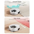 thumbnail image 5 of Robot aspirador Lefant M320 con mopa, potente succión de 6500 Pa, 210 min de autonomía, diseño delgado, depósito de basura visible de 800 ml, detección de alfombras, control por voz de Alexa, ideal p, 5 of 5