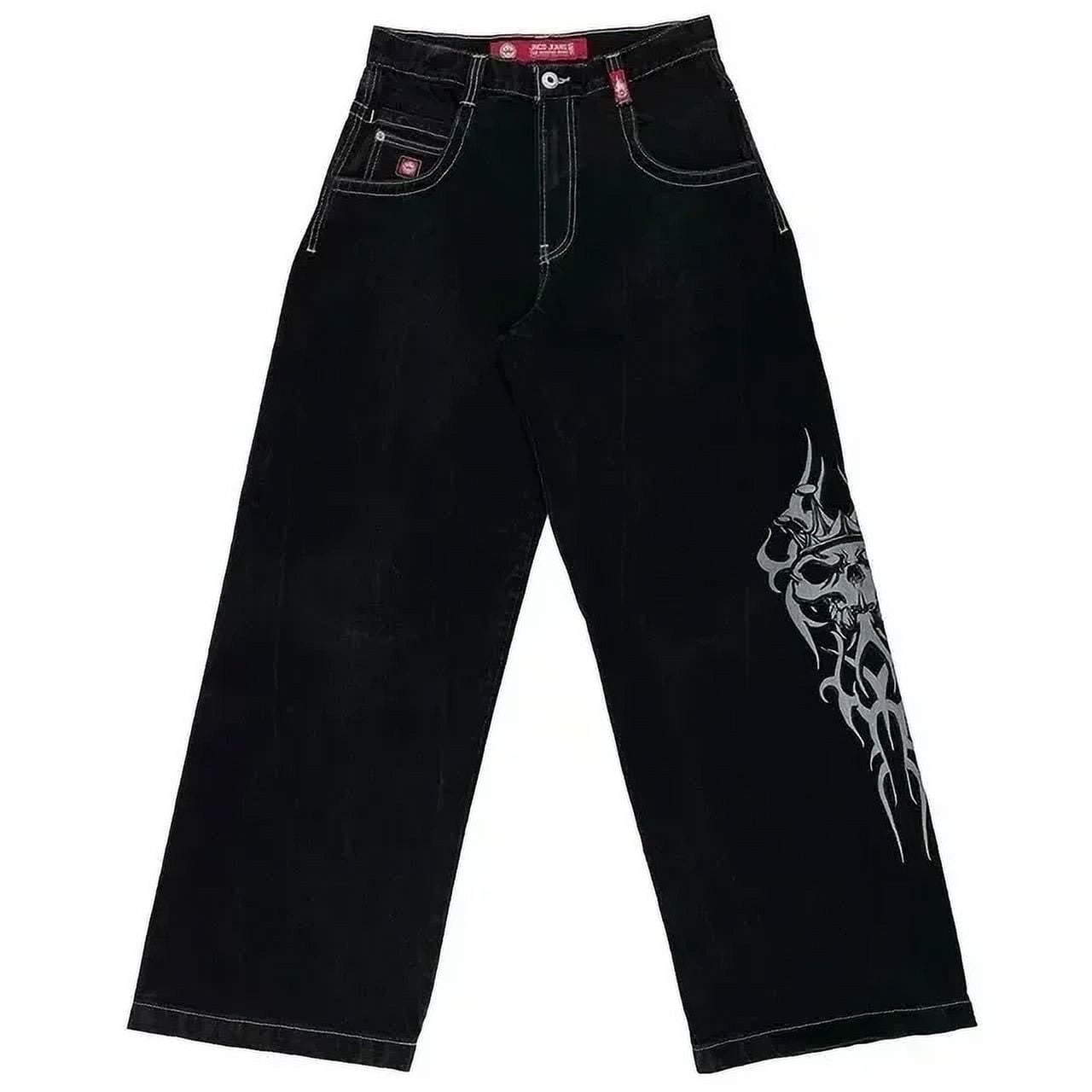Harajuku Hip Hop JNCO Jeans New Y2K Letter Embroidered Vintage