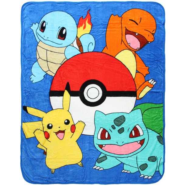 Pokemon Friends Evolve Micro Raschel Throw Blanket 48" x 60"