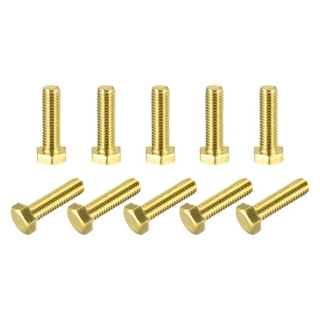 

Brass Hex Bolts M5x18mm 10 Pack Fully Thread Grade 4.8 Machine Screws