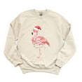 thumbnail image 2 of Flamingo Christmas Lights Watercolor - Sweatshirt, 2 of 9