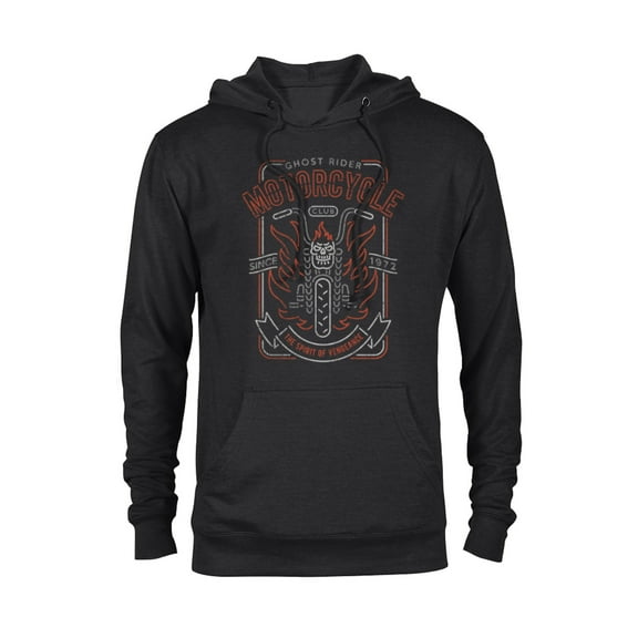 Marvel Ghost Rider Motorcycle Club - Pullover Hoodie for Adults - Customized-Black
