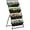 Black, variant on PetFurnishn Raised Garden Bed, 4 Tier Vertical Garden Planter Set, 4 Outdoor Planter Boxes with Stand, Self Draining Design Elevated Garden for Vegetable, Flowers & Herbs, Black