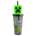 thumbnail image 1 of Vaso Plástico Ambient 21 Cabeza 3D Creeper Minecraft Capacidad 532 ML, 1 of 2