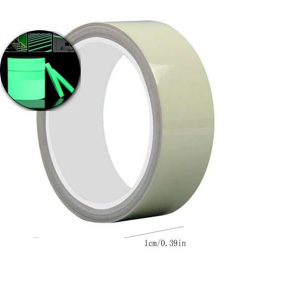 Glow-in-the-Dark Safety Tape, Fluorescent Reflective Marking Strip, Anti-Slip Luminous Adhesive Tap for Nighttime Bike Use