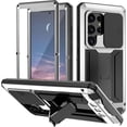 thumbnail image 1 of Funda impermeable para Samsung Galaxy S24 Ultra/S24 Plus/S24, marco de aluminio metálico, cubierta deslizante para cámara, soporte, cuerpo completo, a prueba de golpes, s202412243862, 1 of 5