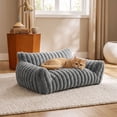 thumbnail image 5 of MIRVAXEN All‑Season Washable Pet Sofa Bed,Pet Bed With Removable Zipper Cover, Base Soft Support Cushion Bed for Dogs and Cats(Gray), 5 of 7