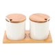 thumbnail image 2 of Kitchen Seasoning Tools Ceramic Spice Jar Round Shape Sealed High Temperature Resistance 1Set, 2 of 3