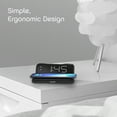 Tzumi Wireless Charging Alarm Clock with LED Display and Snooze Feature