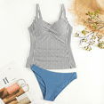 thumbnail image 5 of SOMER Women's Tankini Swimsuit 2 Piece Set Bathing Suits Tummy Control High Waisted Ruched Bikini Swimwear XL, 5 of 10