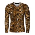 thumbnail image 2 of INSPIRE CHIC T-Shirt Ajusté à Imprimé Léopard pour Homme Marron Petit, 2 of 7