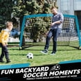 thumbnail image 2 of Portería de fútbol portátil plegable Kunup para niños de 9 x 5 pies, 2 of 8