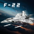 thumbnail image 2 of F-22 Fighter Jet Building Sets for Adults, Military Raptor Fighter Display Model 33020, Technical Military Plane Collectible Set, 2 of 7