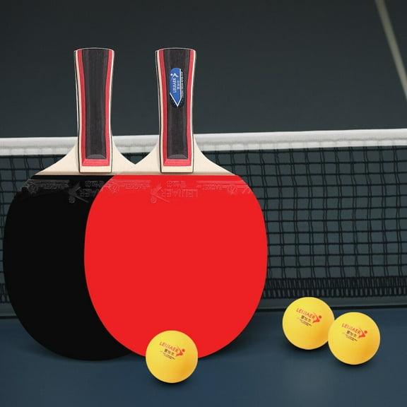 LEIJIAER Table tennis racket,3 Balls Tennis 2 Player 2 Player Set Table Tennis Player Set 2 HUIOP