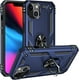 thumbnail image 1 of Funda para iPhone 13, Funda a prueba de golpes Funda anti-golpes con soporte de anillo giratorio para Apple iPhone 13 Azul marino, 1 of 5