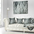 thumbnail image 2 of Designart Raindrops on Grass Black White - Landscape Printed Throw Pillow - 18x18, 2 of 4