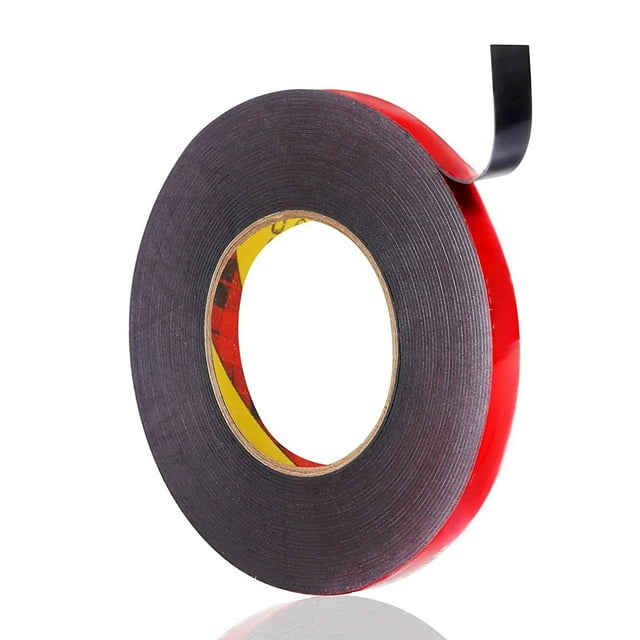 Ruban Double Robuste Ruban en Mousse Acrylique Solide pour Pédales de Voiture Photo Mur Porte Plaques Tente Flottante Plinthe Arrière Autocollant Ruban Double Face Autocollant Double Robuste Fibre Colle de Fixation Chaîne à Ruban Bidirectionnelle