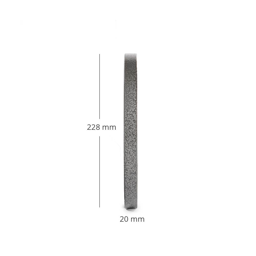Titan Fitness 10 LB Cast Iron Olympic Plates, Sold In Pairs, Classic Weight Plate Design, Silver Hammer Finish