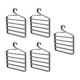 thumbnail image 5 of 5 Piezas Perchas para Pantalones Ahorro de Espacio, Percha para Guardarropa, Organizador de Armario Antideslizante de Múltiples Capas para Cinturones , Verde claro Macarena percha para pantalones, 5 of 8