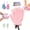 (1 Pair-Pink), variant on 3D Textured Five-Finger Exfoliating Bath Glove, Body Scrub Shower Mitts,Exfoliating Bath Gloves, Deep Body Scrub Mitts for Shower, Cleansing, Lathering and Massage(1 Pair-White)
