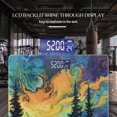 thumbnail image 3 of Digital Bathroom Scale with Large LCD Display,High Capacity Scale 400 lbs High Precision body fat scale-Vibrant Painting Of The Northern Lights Over Alaskan Forest, 3 of 4