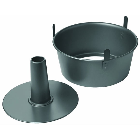 Chicago Metallic Non-Stick 2-Piece Angel Food Cake Pan with Feet