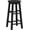 Black-1, variant on SolaceHue Walnut Solid Wood Backless Round Barstool with 29 inch Seat Height