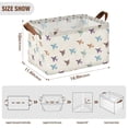 thumbnail image 7 of Yayeee Foldable Storage Basket for Shelves Set of 2 Waterproof Cloth Bins with Handles, Colorful Cartoon Planes Pattern, 7 of 7