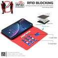 thumbnail image 2 of for Google Pixel 9 / 9 Pro Wallet Flip Case, Luxury Premium PU Leather Card Slots Strong Magnetic Closure Kickstand RFID Blocking Phone Case Cover for Google Pixel 9 / 9 Pro - Red, 2 of 8