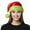 Red with Light Green Trim, variant on PMU Christmas Velvet Plush Professional Quality Santa Hat Green, Christmas Hats for Adults, Kids, Funny Headwear and Caps Costume, Party Accessories, Supplies for Plays, Photo Shoots (1/Pkg) Pkg/1