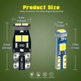 thumbnail image 2 of Bombilla LED DODOFUN T5 T10 12 V 320 lm blanca para cuadro de instrumentos, 2 of 7