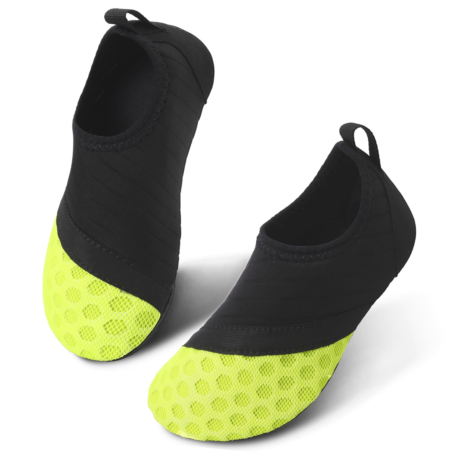 L-RUN Girls Boys Water Shoes Soft Barefoot Shoes Quick-Dry Aqua Socks Green 6-12 Month=EU17-18