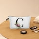 thumbnail image 4 of Bolsa de Cosméticos Grande, Bolsa de Maquillaje con Estampado de Letras Doradas, Bolsa de Cosméticos con Alfabeto Floral, Bolsa de Maquillaje con Iniciales para Mujer, Regalo de Cumpleaños para Mamá,, 4 of 6