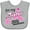 AC-Heather Grey, variant on Inktastic For My Sister - Breast Cancer Awareness Boys or Girls Baby Bib