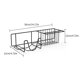 thumbnail image 5 of Advancent Soporte de almacenamiento Estante de almacenamiento colgante Soporte de montaje en pared Estante de cocina de estilo simple Organizador de baño Almacenamiento y organización del hogar Advancent HA027804-00, 5 of 6
