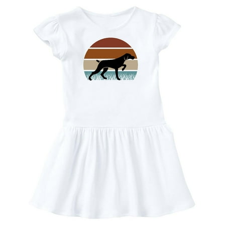 

Inktastic Hunting Dog Retro Sunset Gift Toddler Girl Dress