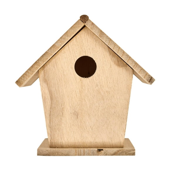 Hello Hobby Wood Surface, Birdhouse, 7.37 in. x 7.5 in. x 5.25 in.