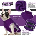 thumbnail image 5 of ROZKITCH Dog Anxiety Vest Comfort Soft Dog Anxiety Calming Vest Coat for Small Medium Large Dogs Adjustable Dog Anxiety Relief Shirt Wrap for Thunderstorms Fireworks Vet Visits Separation(Purple), 5 of 9