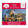 thumbnail image 6 of Indoor/Outdoor 300-Count Incandescent Christmas Icicle Lights, Clear, 18', by Holiday Time, 6 of 6