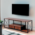 thumbnail image 4 of Mueble para TV con Cajones y Estantes Abiertos Centro de Entretenimiento Industrial para TV de 65 70 y 75 Pulgadas, 4 of 6