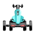 thumbnail image 2 of GDF Studio 12V Foldable Electric Kids Go Kart with Adjustable Seat, VA Wheels, Light Blue, 2 of 9