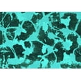 thumbnail image 1 of Ahgly Company Indoor Rectangle Abstract Turquoise Blue Modern Area Rugs, 2' x 4', 1 of 4